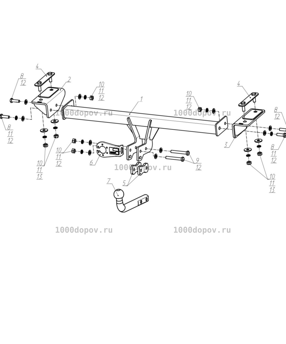 Фаркоп BERG F.0920.001 на Jetour Dashing 2023-н.в. — рисунок 2