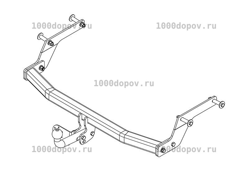 Фаркоп Avtos RN 10 Renault Logan 2 2014-н.в. — рисунок 8
