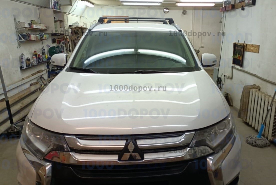 Рейлинги Mitsubishi Outlander 2012-н.в. черные — рисунок 3