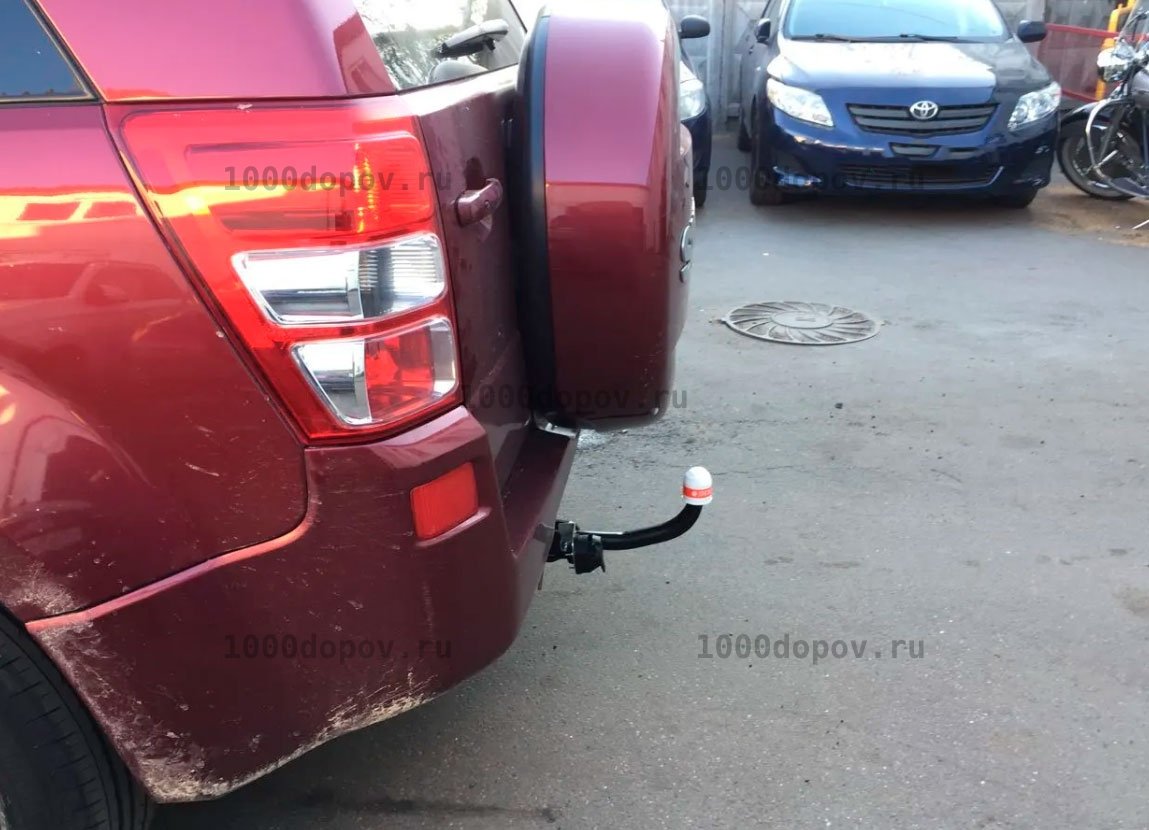 Фаркоп Трейлер 7900 Suzuki Grand Vitara 2005-2015 (5 дв., 2л, запасное колесо на двери) — рисунок 8