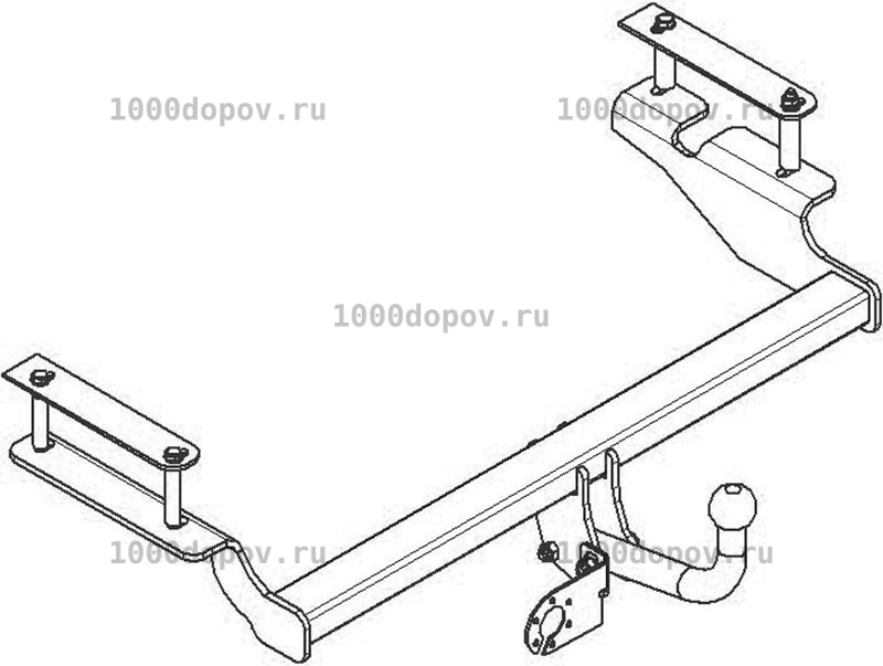 Фаркоп Avtos CV 06 Chevrolet Aveo hb 2008-2011 — рисунок 1
