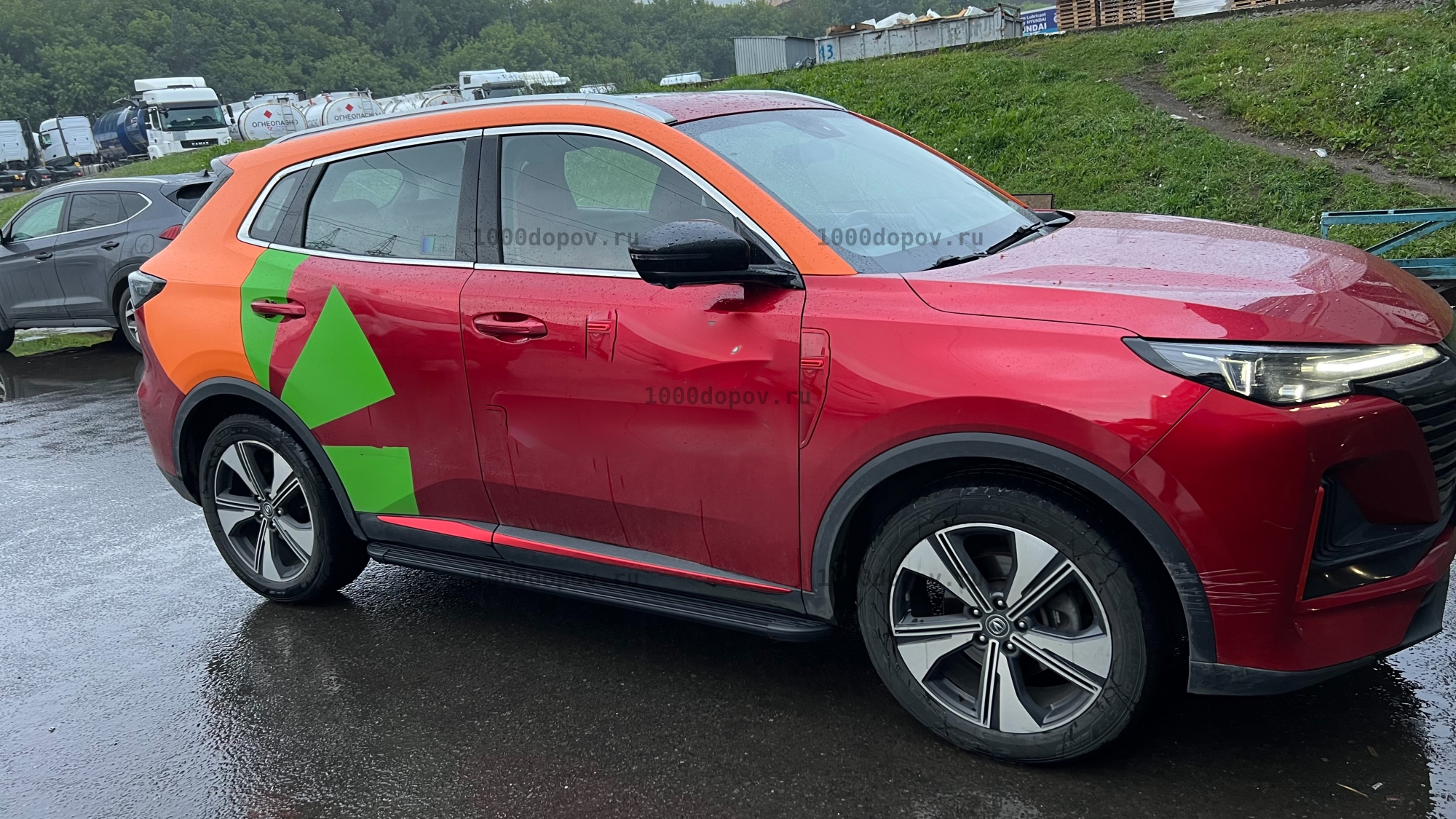 Пороги подножки на Changan CS55 PLUS+ 2023-н.в. черные — рисунок 1