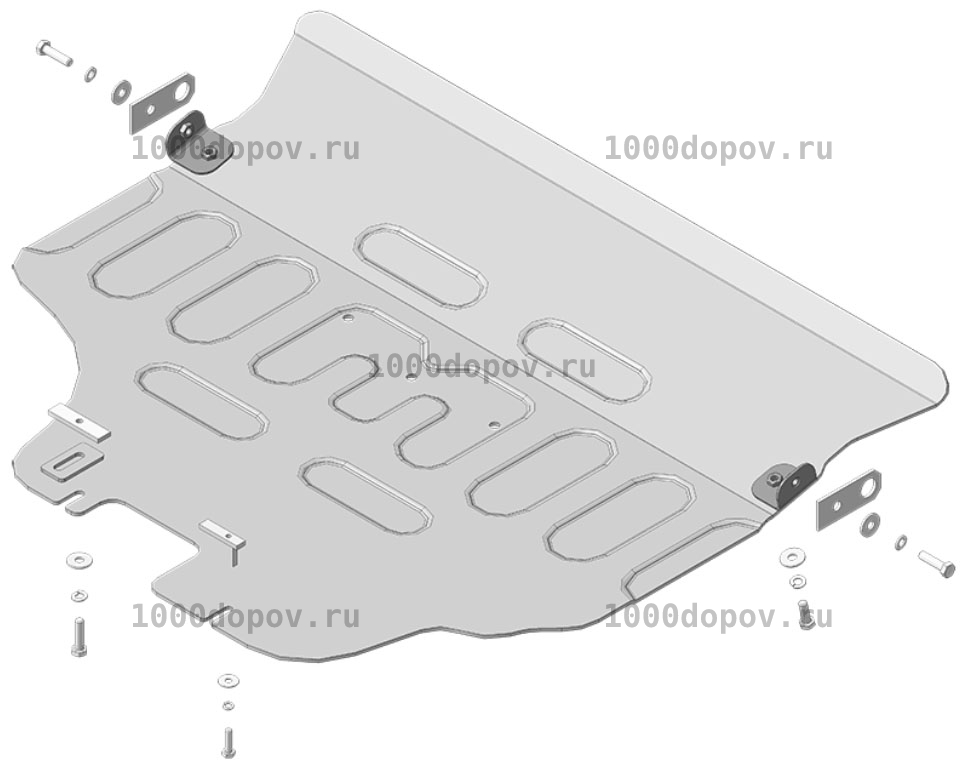 Защита Motodor 32237 на Subaru Outback 2021-н.в. (Картер) — рисунок 1