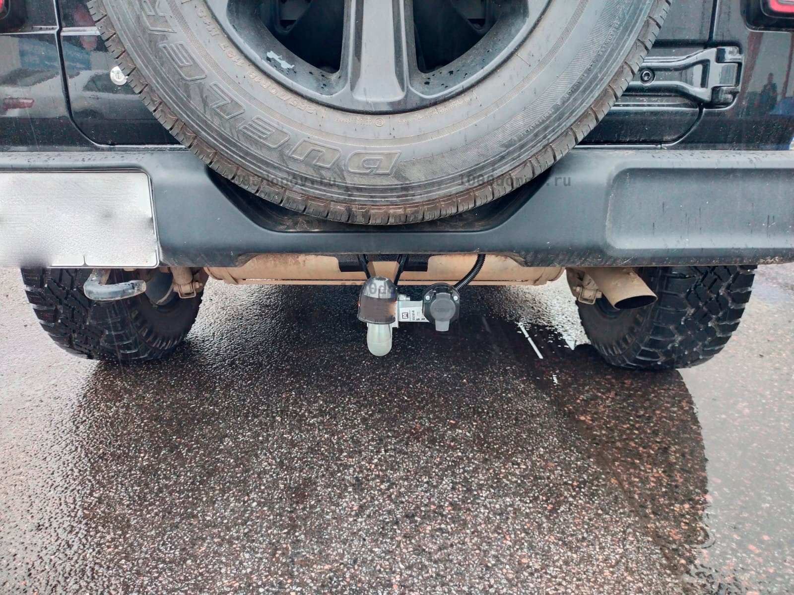 Фаркоп Motodor 95201-A Jeep Wrangler 2007-2018; 2018-н.в (оцинк. Шар) — рисунок 2
