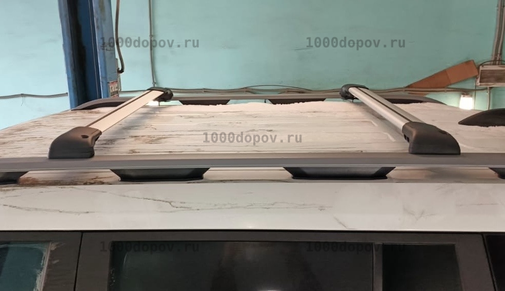 Багажник на рейлинги Jetour T1 из 2 поперечины серебро — рисунок 15