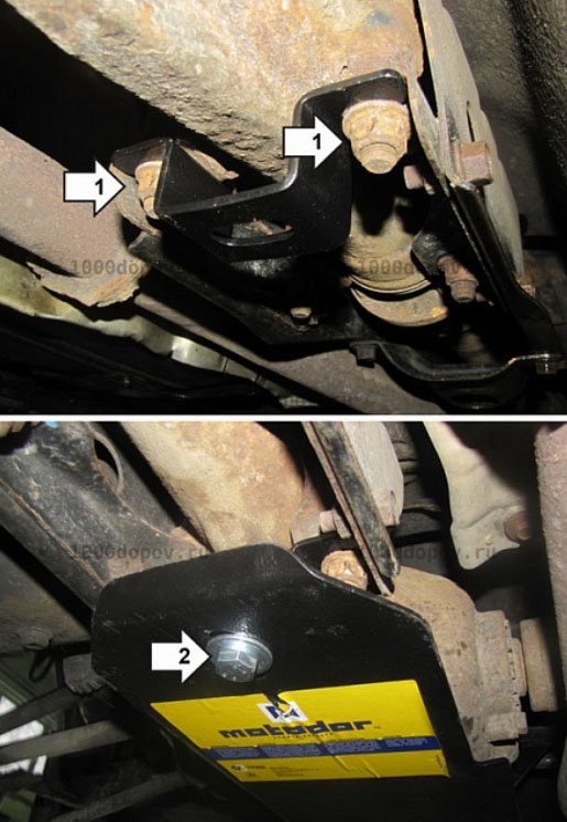 Защита Motodor 12215 Subaru Forester ST 2002-2005 (Зад. дифф.) — рисунок 3