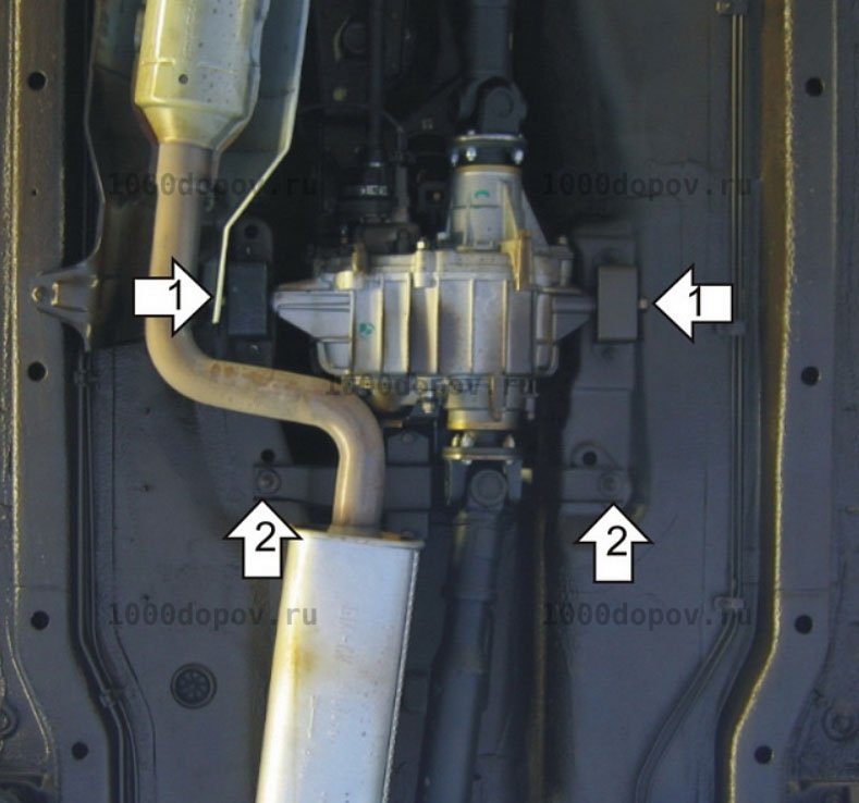 Защита Motodor 13007 Chevrolet Niva 2002-2020 (Разд. коробка) — рисунок 3