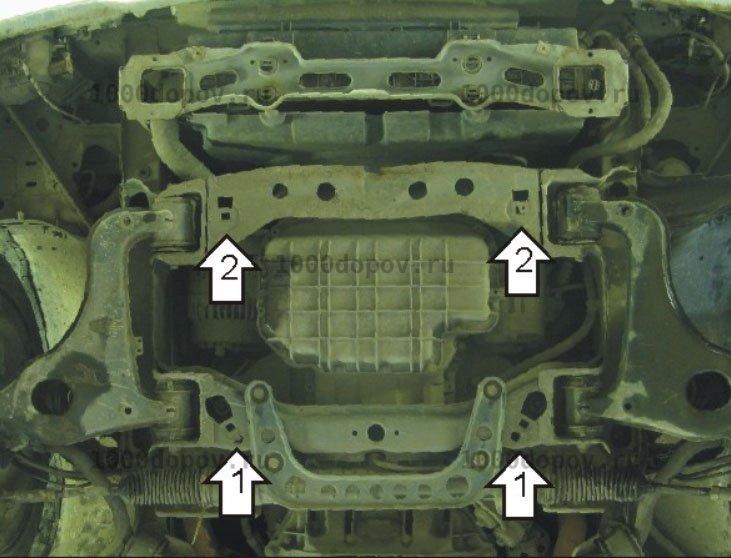 Защита Motodor 01206 Mercedes E-class 1995-1999 (Картер, Кпп) — рисунок 3