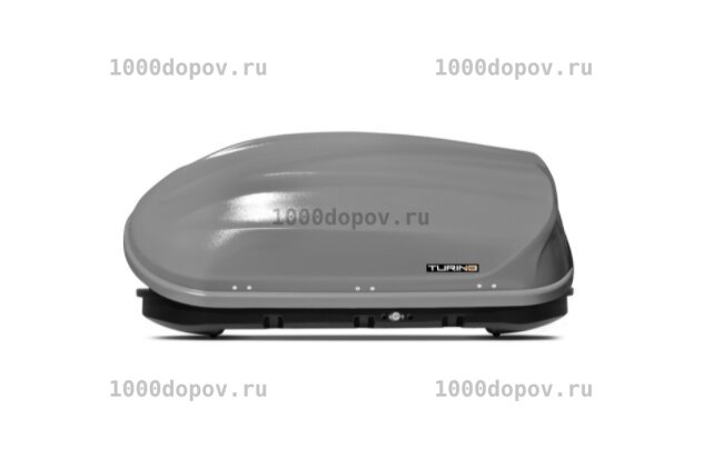 Автобокс ПТ Групп Turino Compact (360 л.) двусторонний серый — рисунок 4