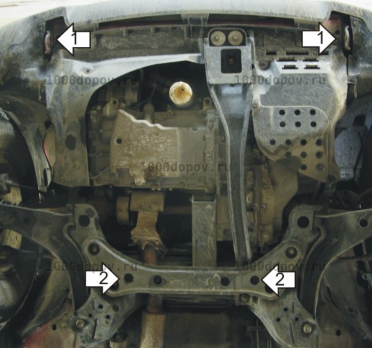 Защита Motodor 00738 Ford Escape 2001-2007 (Картер, Кпп) — рисунок 4