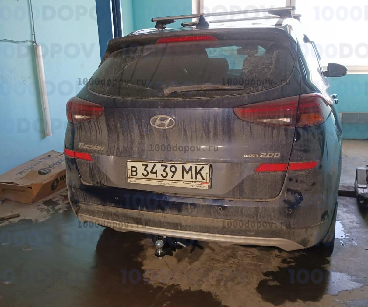 Фаркоп Leader Plus K124-E Hyundai Tucson 2018-н.в. кроме авто с двигателем 2,4 л — рисунок 1