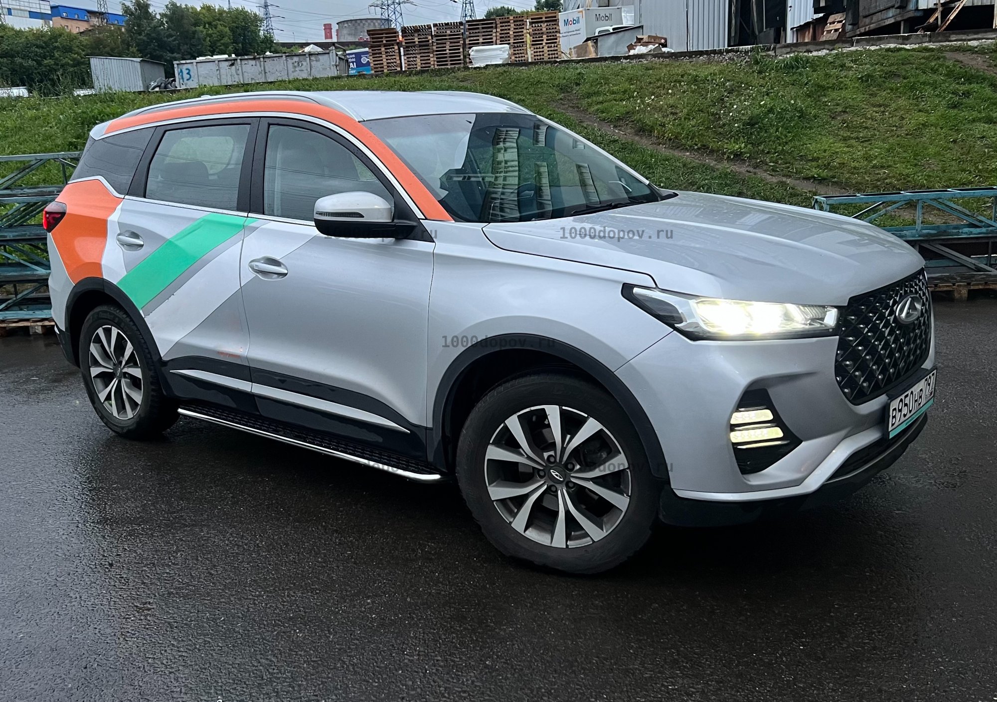 Пороги подножки на Chery Tiggo 7 PRO 2021-н.в в стиле Gac — рисунок 4