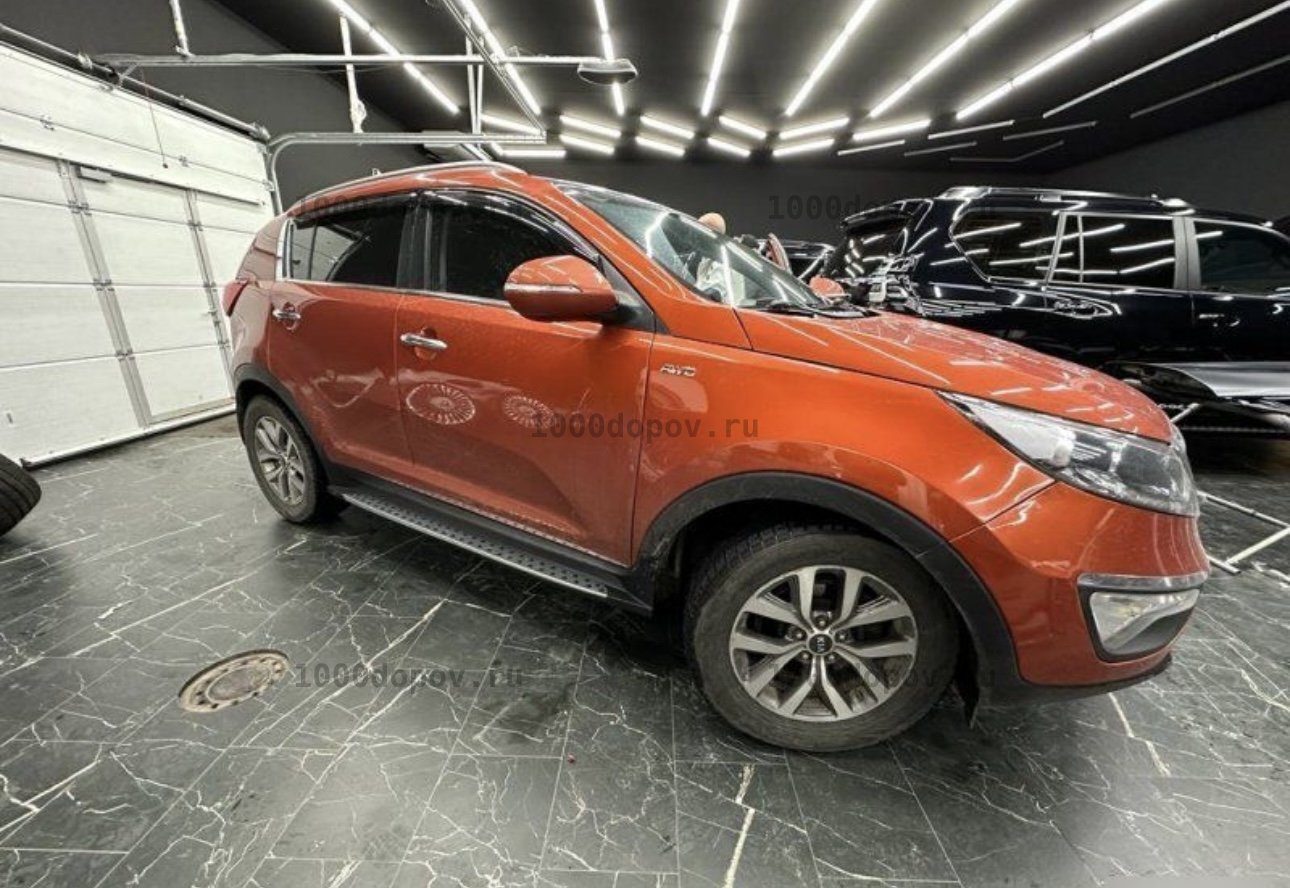 Пороги подножки на Kia Sportage 2010-2016 — рисунок 8