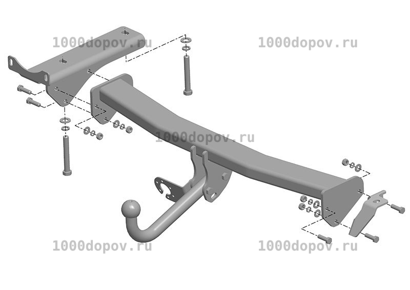 Фаркоп Avtos LD 01 Land Rover Freelander 2 2007-2015 — рисунок 7