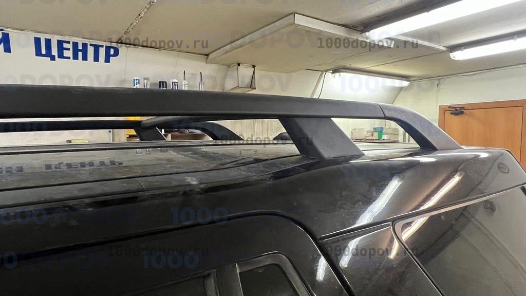 Рейлинги с поперечиной на LAND ROVER Freelander II 2007-н.в. черные — рисунок 5
