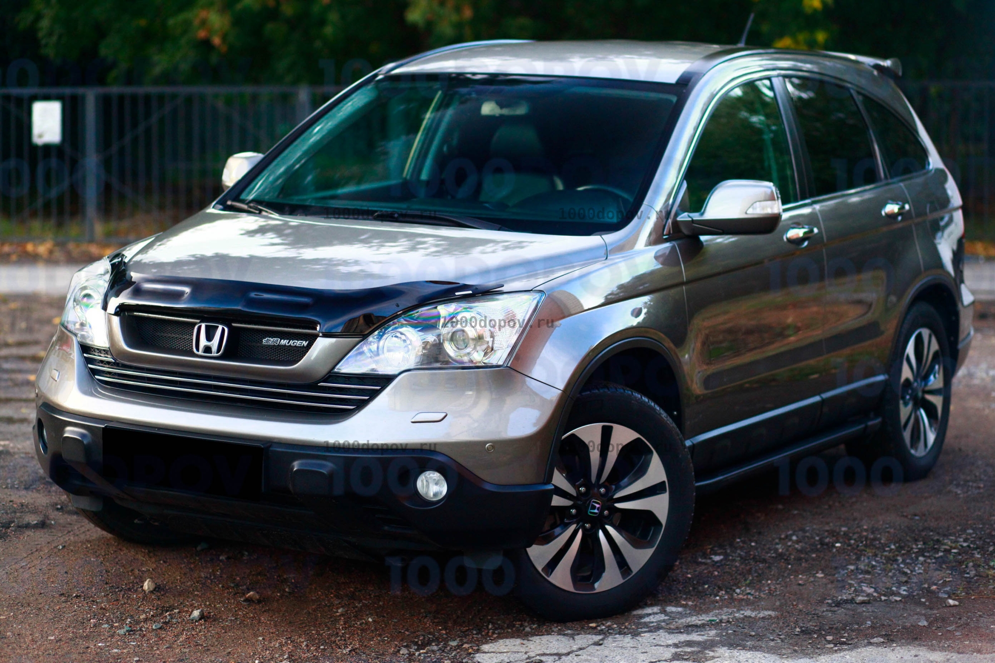 Пороги подножки на Honda CR-V 3 2006-2012 черные — рисунок 4