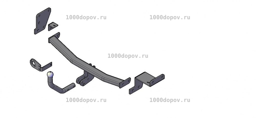 Фаркоп Трейлер 7352 Hyundai i30 2012-2015 hb (до рестайлинга) — рисунок 6