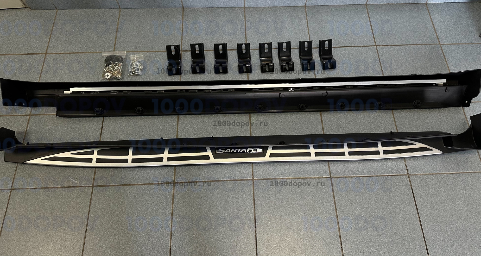Пороги подножки на Hyundai Santa Fe 3 2012-2018 (кроме Grand) — рисунок 12
