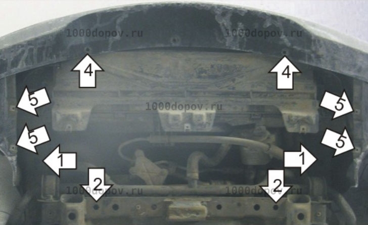 Защита Motodor 00226  BMW 3 (e90) 2005-2011 (Радиатор) — рисунок 4