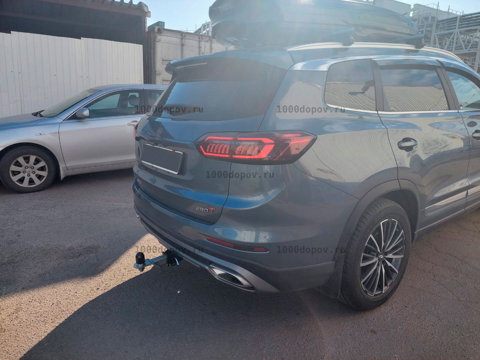 Фаркоп Motodor 99006-E для CHERY Tiggo 8, Tiggo 8 Pro с 2019-н.в. (хром. шар) — рисунок 1