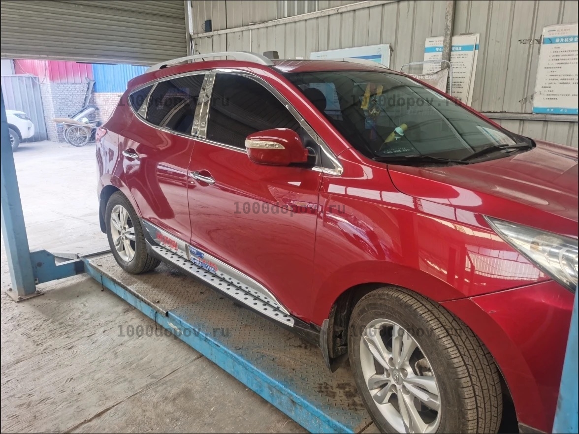 Пороги подножки на Hyundai IX35 2010-2015 — рисунок 6