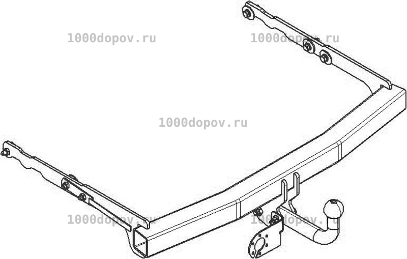 Фаркоп Avtos FD 23 Ford Mondeo 03/2007-2014 — рисунок 9