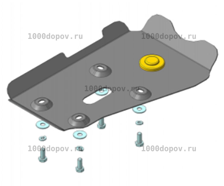 Защита Motodor 02569 Toyota RAV 4 2005-2019 (Зад.дифференциал) — рисунок 2