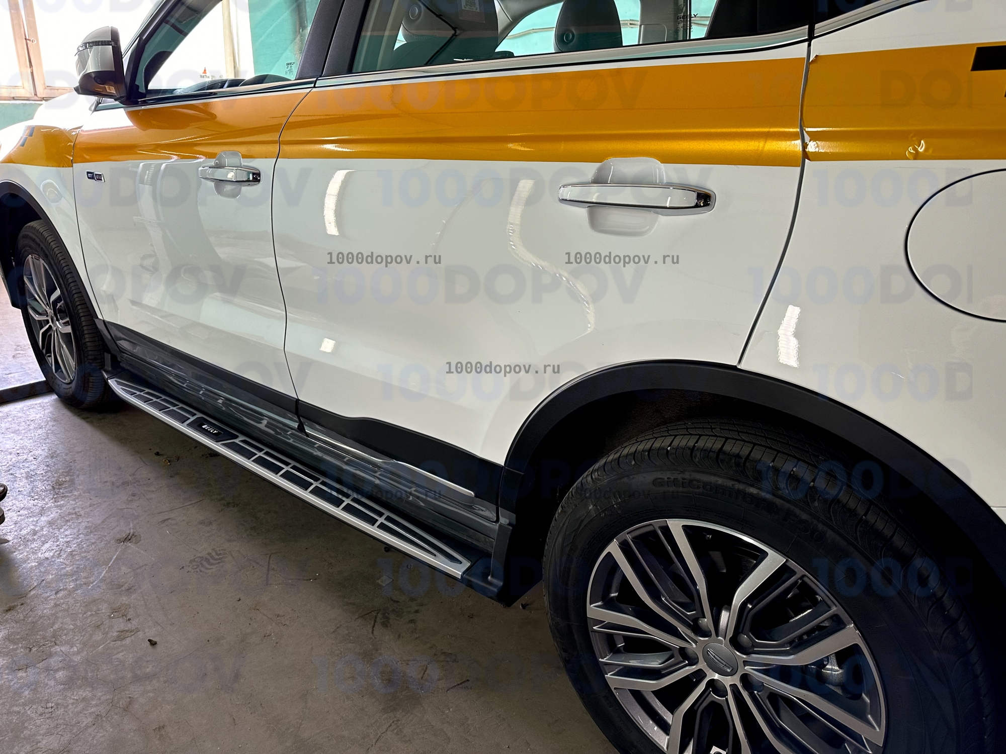 Пороги подножки на Geely Atlas PRO 2021-н.в — рисунок 7